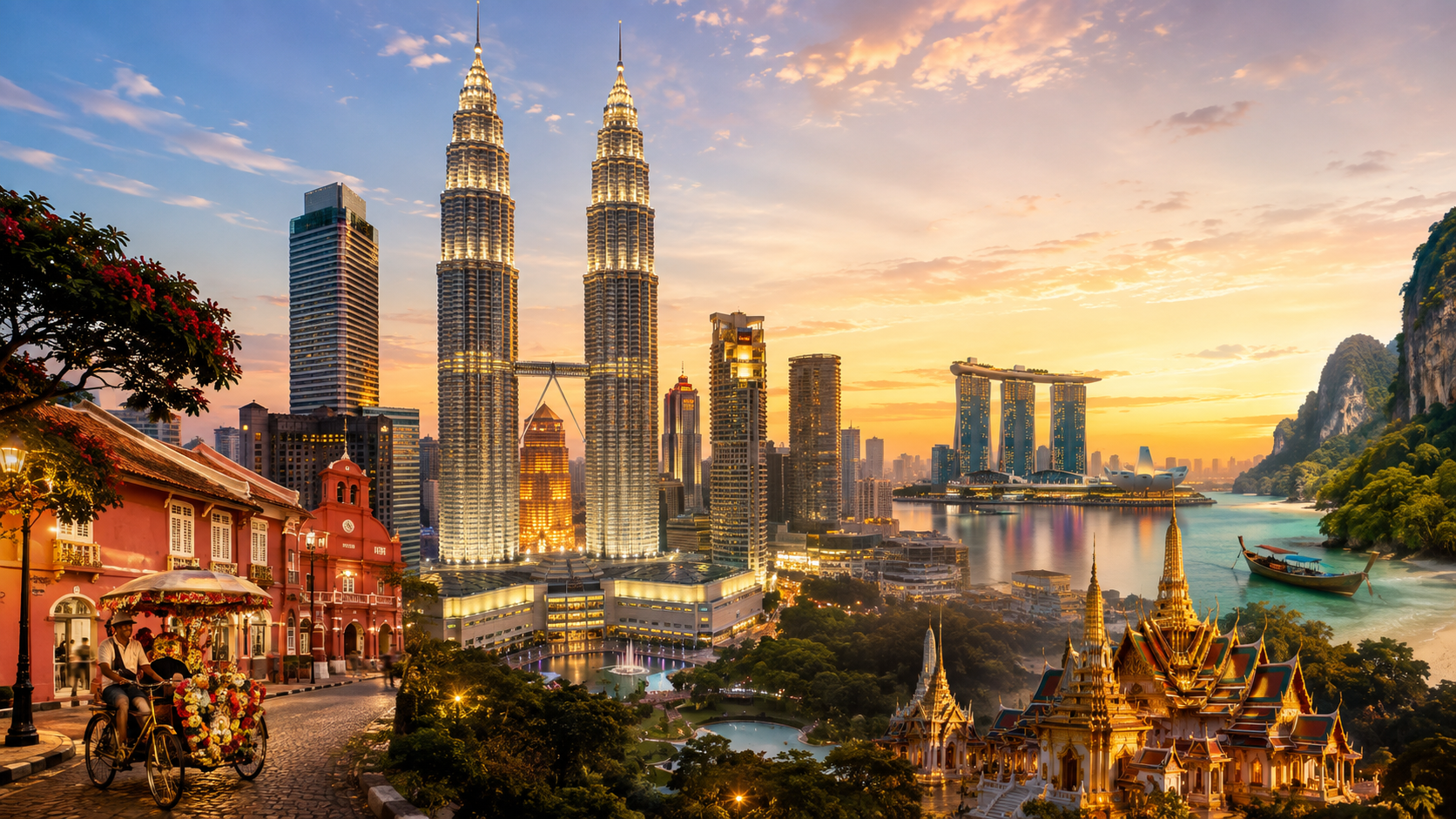 Malaysia Singapore and Thailand grand journey