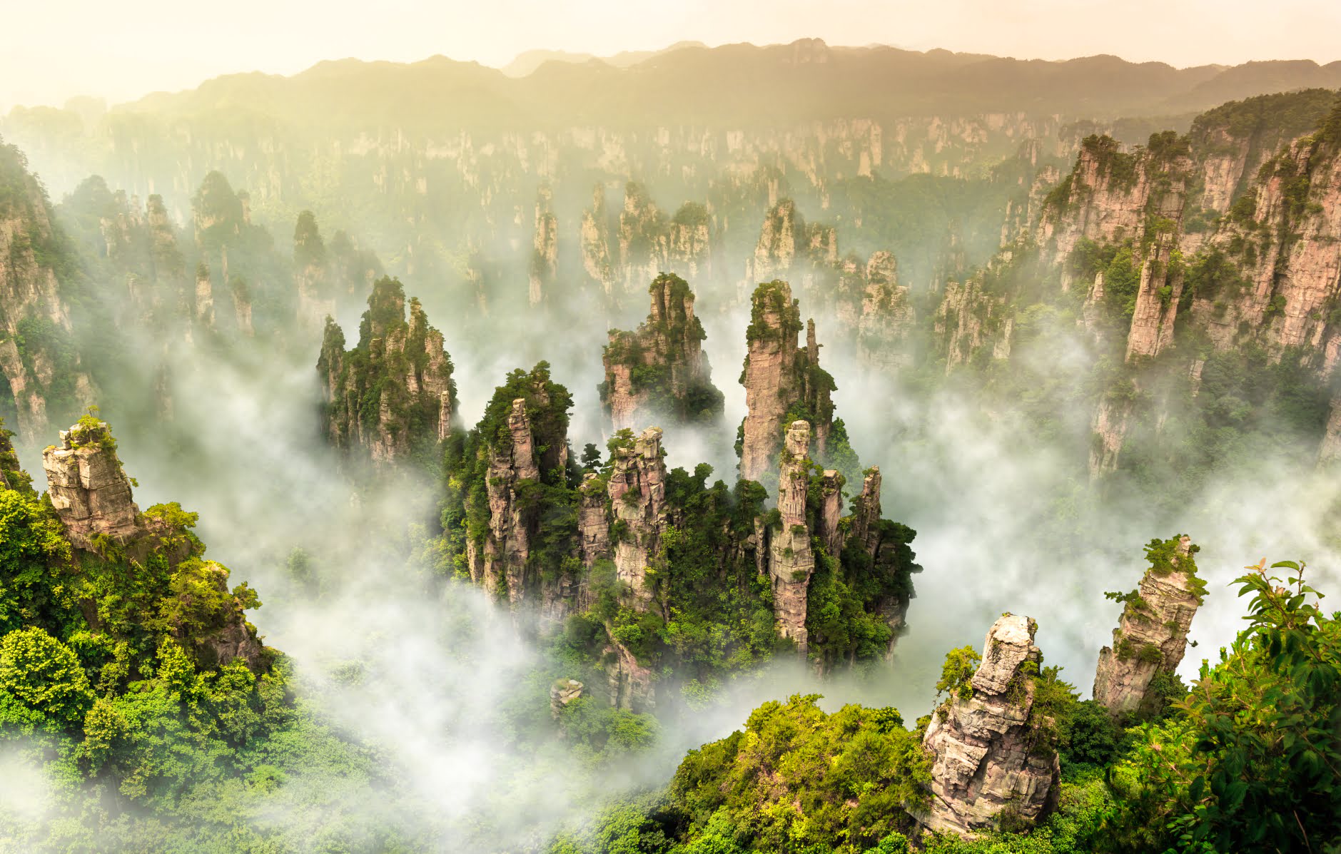 Pakej Zhangjiajie Hunan China berkumpulan termasuk flight